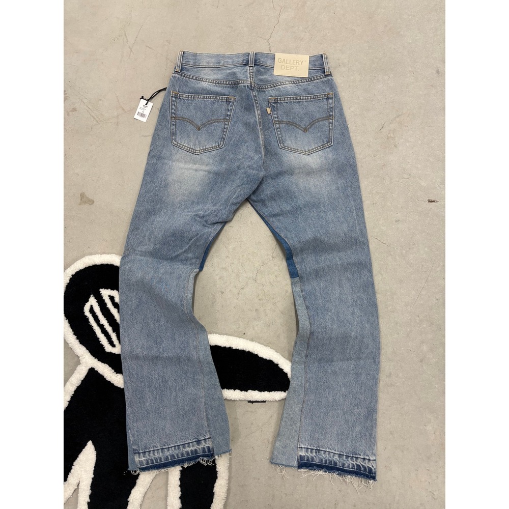Gallery Dept La Flare Indigo Reconstructed Denim Jeans Mens 29 NEW